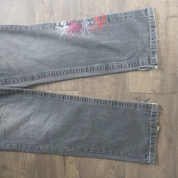 COOGI AUSTRALIA EMBROIDERD STRAIGHT LEG GRAY JEANS MENS 36WX34L - Picture 13 of 15